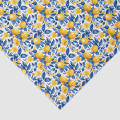 レモンパターンシトラスフルーツ熱帯夏 薄葉紙 (詳細)