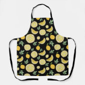 レモンパターンシトラス エプロン (正面)