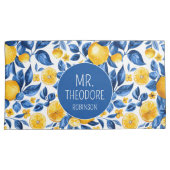 レモンパターントロピカルフルーツカスタムカップル名 枕カバー (正面右)