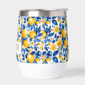 レモンパターントロピカルフルーツパーソナライズされた名 (左面)