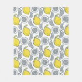 レモンパターンフリースブランケット フリースブランケット (正面)