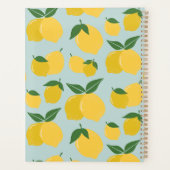 レモンパターンレトロフルーツイエローオングリーン プランナー手帳 (裏面)