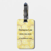 レモンパターン2 ラゲッジタグ (裏面縦)