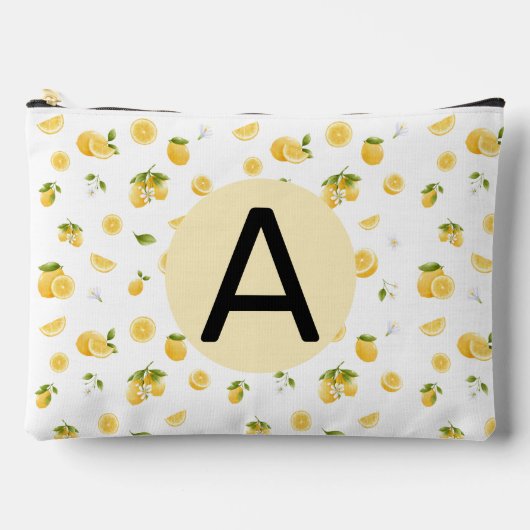 レモンパターン アクセサリーポーチ (正面)