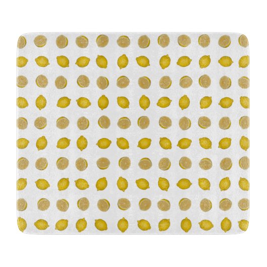 レモンパターン カッティングボード (正面)