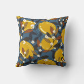 レモンパターン クッション (裏面)