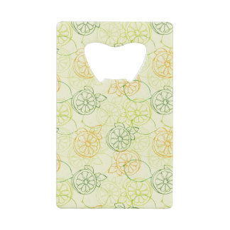 レモンパターン クレジットカード栓抜き