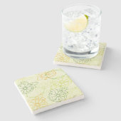 レモンパターン ストーンコースター (横)