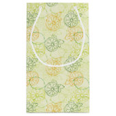 レモンパターン スモールペーパーバッグ (裏面)