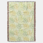 レモンパターン スローブランケット (正面縦)