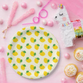 レモンパターン ペーパープレート (パーティー)