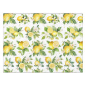 レモンパターン，レモンの花離れ,柑橘類 テーブルクロス (正面(横))