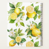 レモンパターン,レモンの花離れ,柑橘類 プランナー手帳 (裏面)