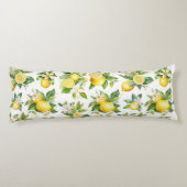 レモンパターン,レモンの花離れ,柑橘類 ボディピロー (裏面)