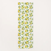レモンパターン，レモンの花離れ,柑橘類 ヨガマット (正面)
