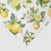 レモンパターン，レモンの花離れ,柑橘類 薄葉紙 (詳細)