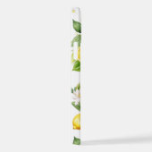 レモンパターン,レモンの花離れ,柑橘類 iPhoneケース (右側面)