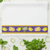 レモンパターンI キッチンタオル (折り畳み)