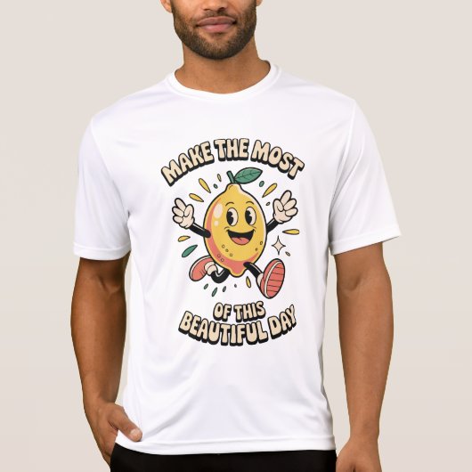 レモンパワー メンズTシャツ - Make the Most Tシャツ (正面)