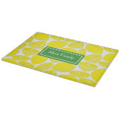 レモンパーソナライズされたガラス切削板 カッティングボード (角)