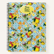 レモンパーソナライズされたベーキングレシピモノグラムの