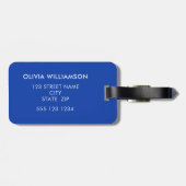 レモンパーソナライズされた柑橘類フルーツ ラゲッジタグ (裏面横)