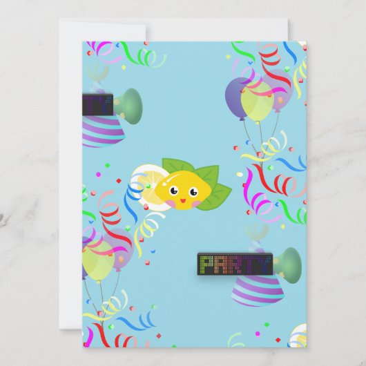 レモンパーティー 招待状 (正面)