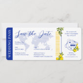 レモンパ地中海のースチケットパス結婚ズ 招待状 (正面)