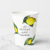 レモンビッグリーフ ブライダルシャワー ペーパーカップ (正面)