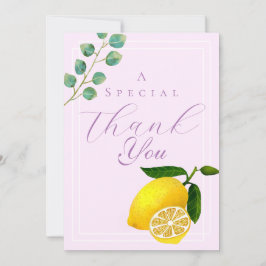 レモンピンクありがとう サンキューカード