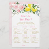 レモンピンクの金ゴールドフローラあなたの財布のゲームの中に何が (正面/裏面)