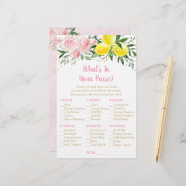 レモンピンクの金ゴールドフローラあなたの財布のゲームの中に何が