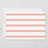 レモンピンクツースイートガールバースデーパーティー写真 招待状 (裏面)