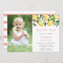 レモンピンクツースイートガールバースデーパーティー写真