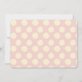 レモンピンク淡い色のレモネードガールフォト誕生日 招待状 (裏面)