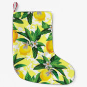 レモンファンタジー:クリエイティブフローラルパターン スモールクリスマスストッキング (正面)