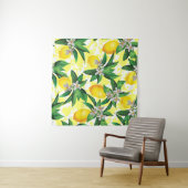 レモンファンタジー:クリエイティブフローラルパターン タペストリー (インサイチュ(横))