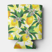 レモンファンタジー:クリエイティブフローラルパターン 缶クーラー (裏面)