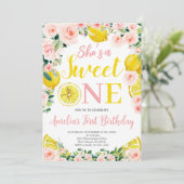 レモンファースト誕生日シトラスバースデーパーティー 招待状 (スタンド正面)