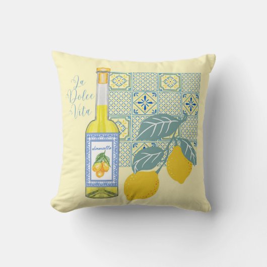 レモンファームレトロ クッション (正面)