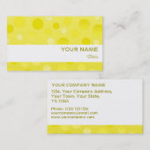 レモンフィズビジネスカードテンプレート白ストライプ色 名刺 (正面/裏面)