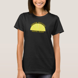 レモンフェスティバルフェテデュシトロンメントンフランスフランスの Tシャツ