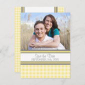 レモンフォトデイトの結婚はがきを保存 案内ポストカード (正面/裏面)