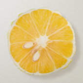レモンフォトプリント両面 ラウンドクッション (裏面)