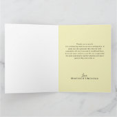 レモンフォト結婚のThank You Fold Card カード (内部)