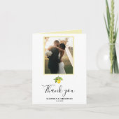 レモンフォト結婚のThank You Fold Card カード (正面)