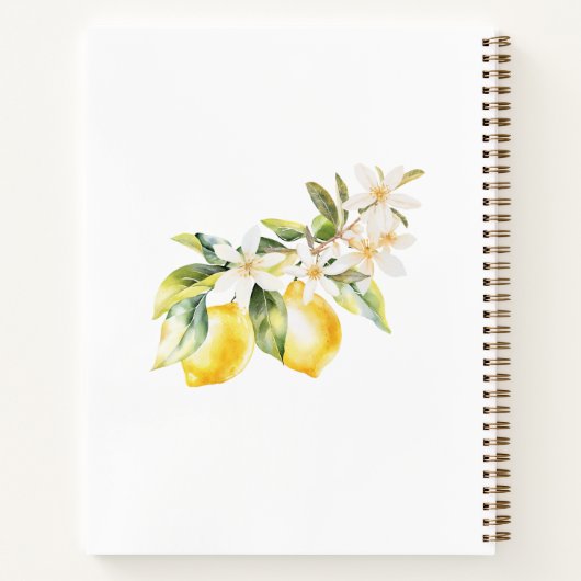 レモンフラワーズリースマザー料理レシピブック ノートブック (裏面)