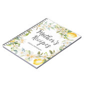 レモンフラワーズリースマザー料理レシピ ノートブック (左側)