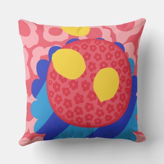 レモンフラワープレート クッション (裏面)