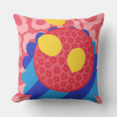 レモンフラワープレート クッション (正面)